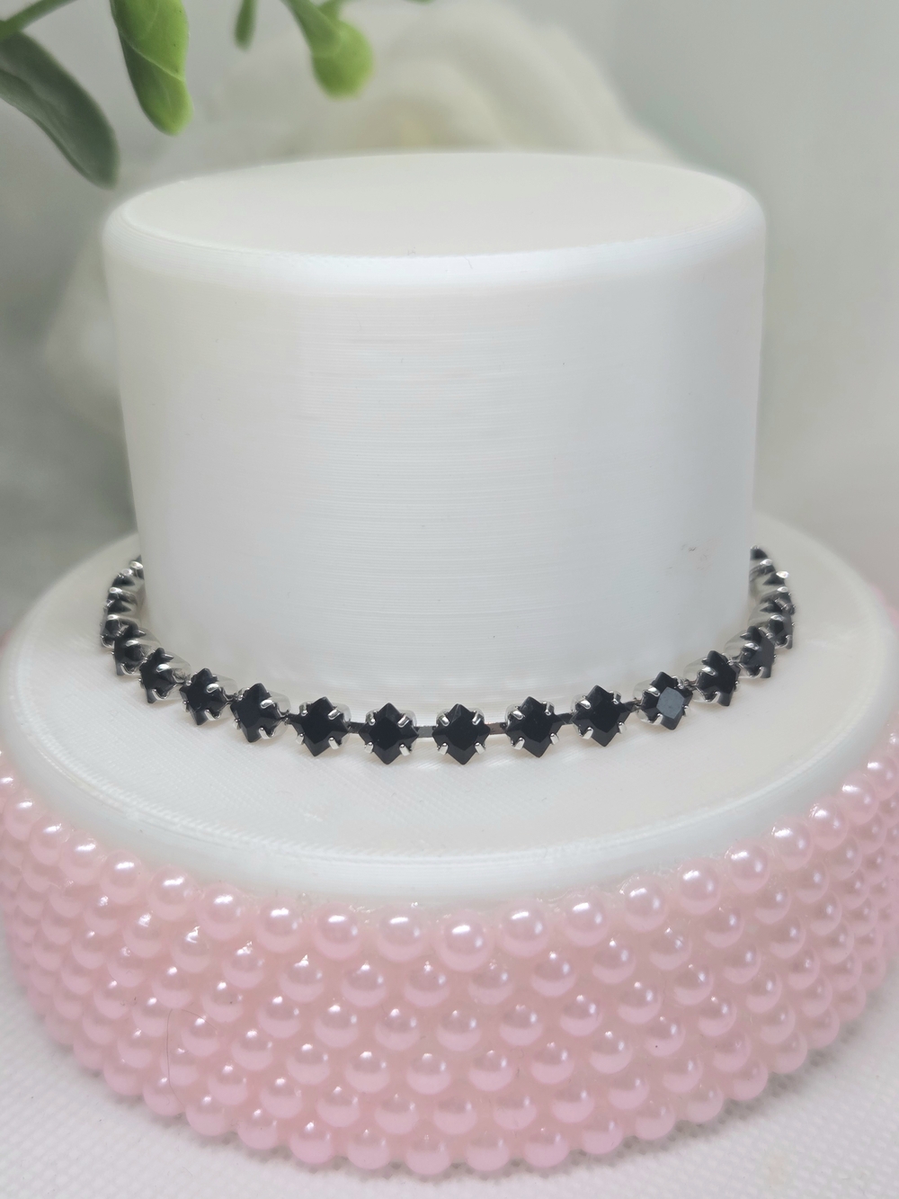Elegant Black Crystal Tennis Bracelet